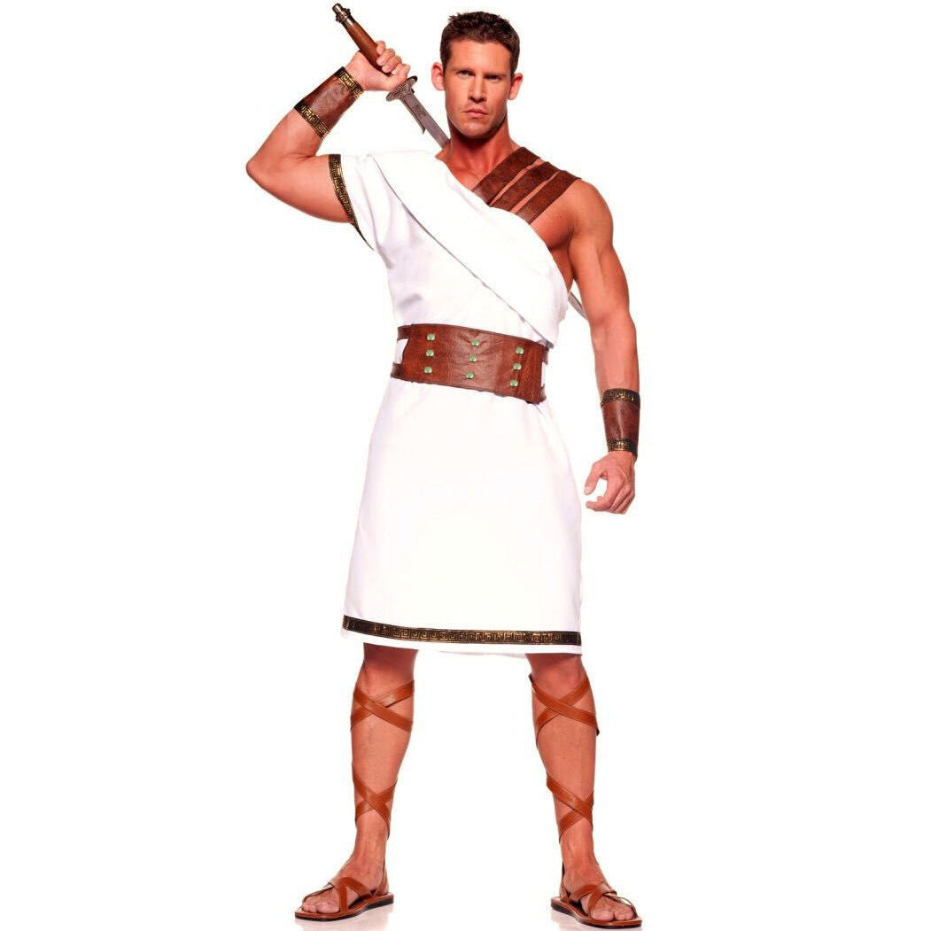 Copy of Warrior Costume Cosplay Greek Warrior Roman Soldier Halloween Costume for Men and Women, S-XL