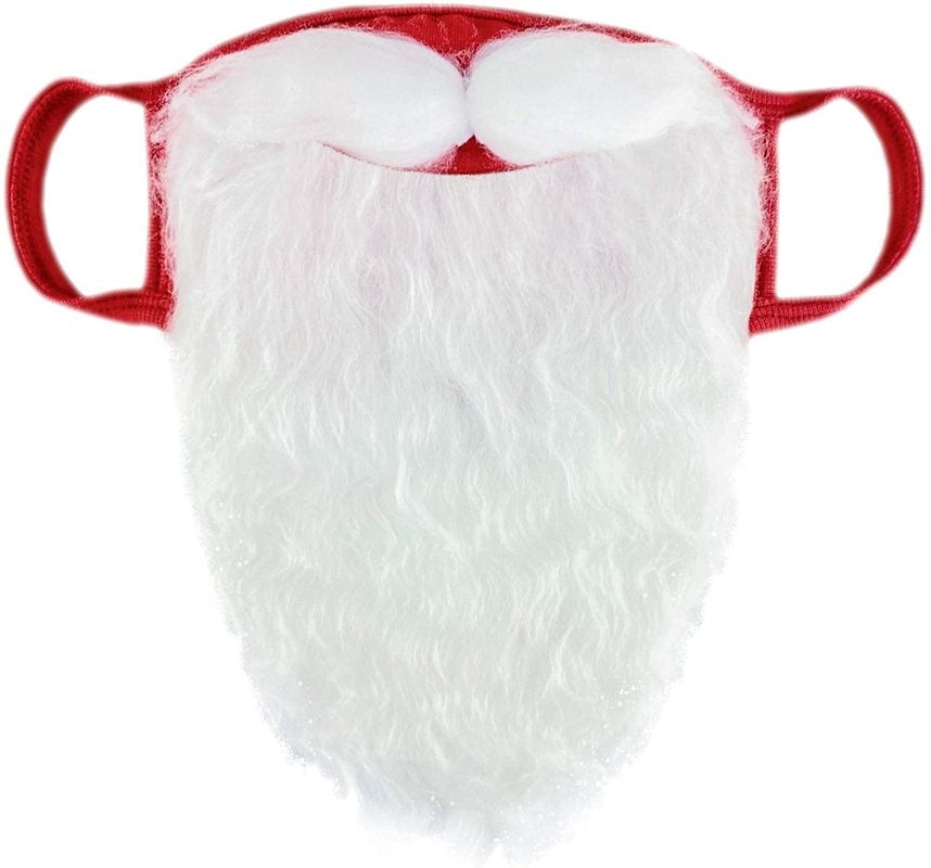 Santa Claus Protective Dust Christmas Party Mask Beard Christmas Mask  Funny Mask for Face Fashion Funny Dress Up Cosplay