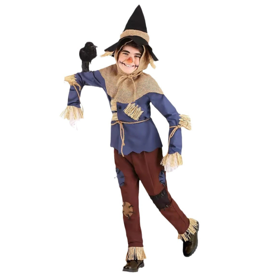 Copy of Halloween Costume Wizard of Oz Scarecrow Cosplay Children Adult Parent-Child Drama Performance Outfit