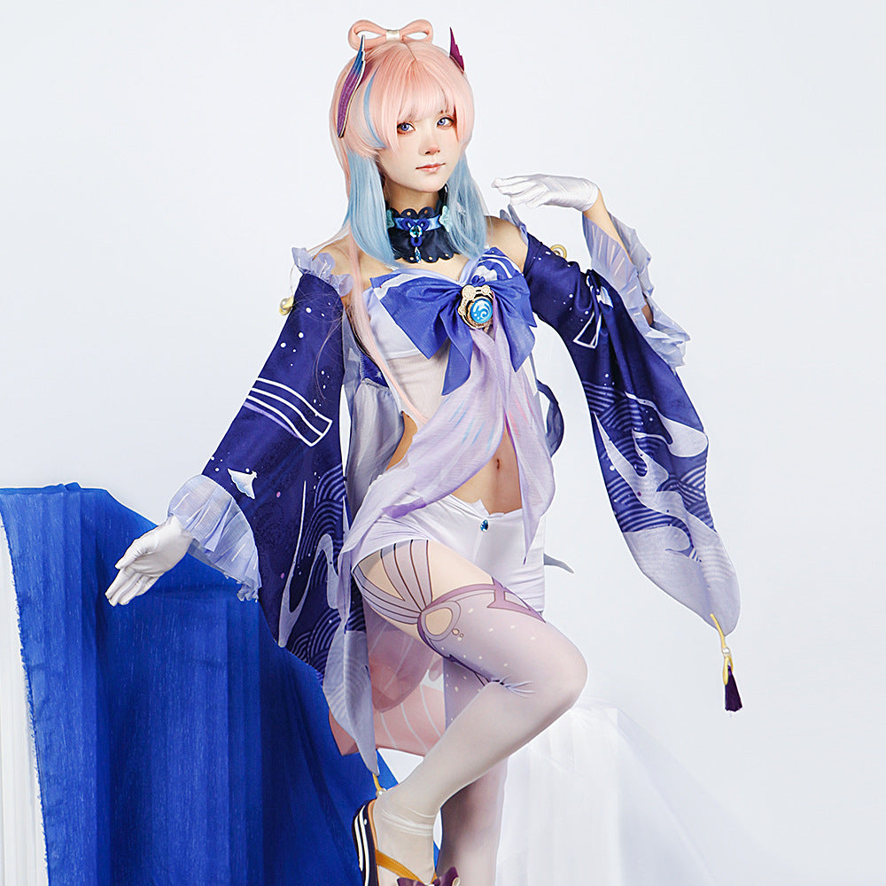 Genshin Impact cos fu haizhi island modern human god witch coral palace heart sea cosplay animation anime clothing