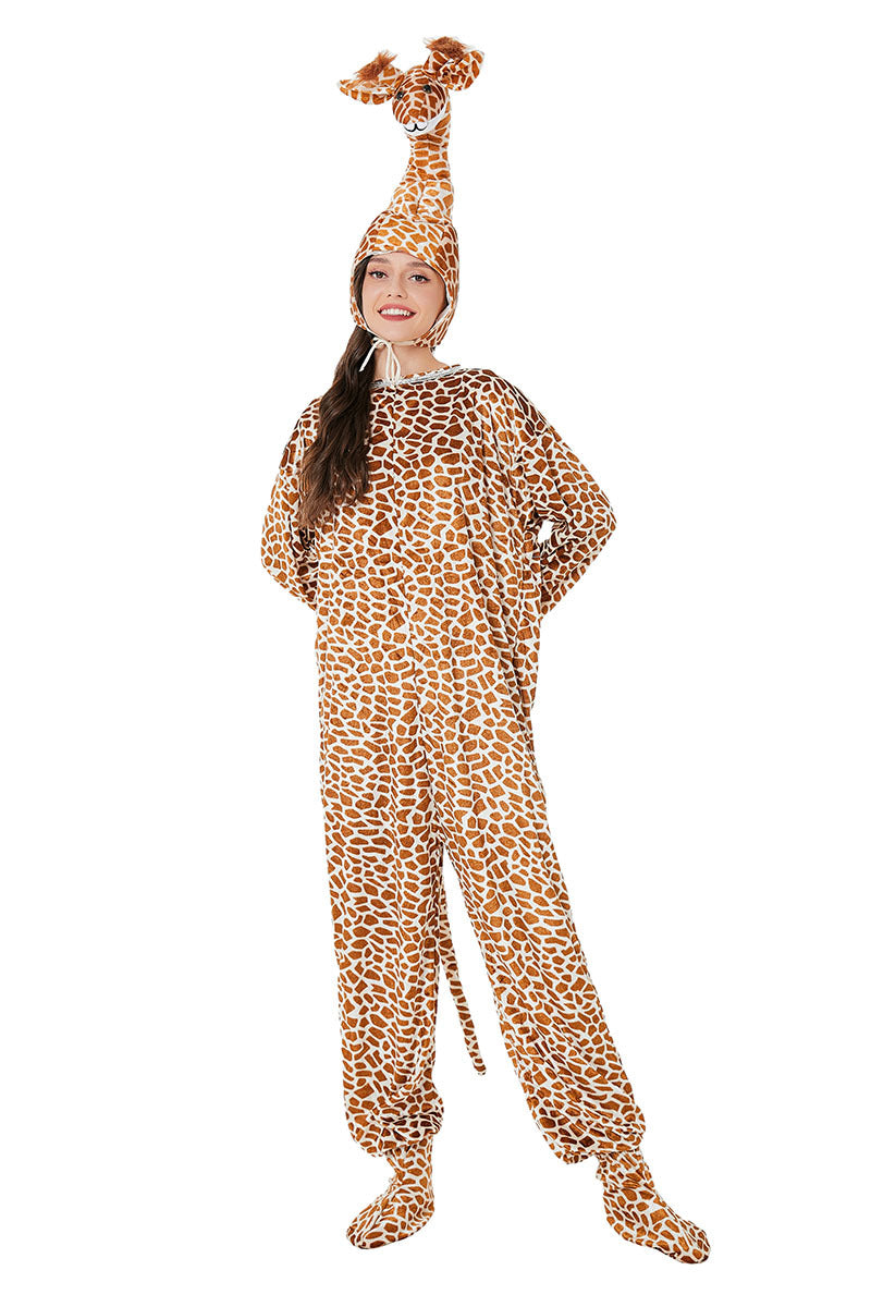 Zhumilian Parent-Child Halloween Party Women's Animal Costume Adult Giraffe Performance Costume
