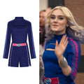 Zombie High School Cosplay Costume Addison Blue Long Sleeve Outfit Role Play Costume Halloween Costume