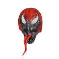 New full red venom spiderman cosplay avengers venom latex mask movie character headgear