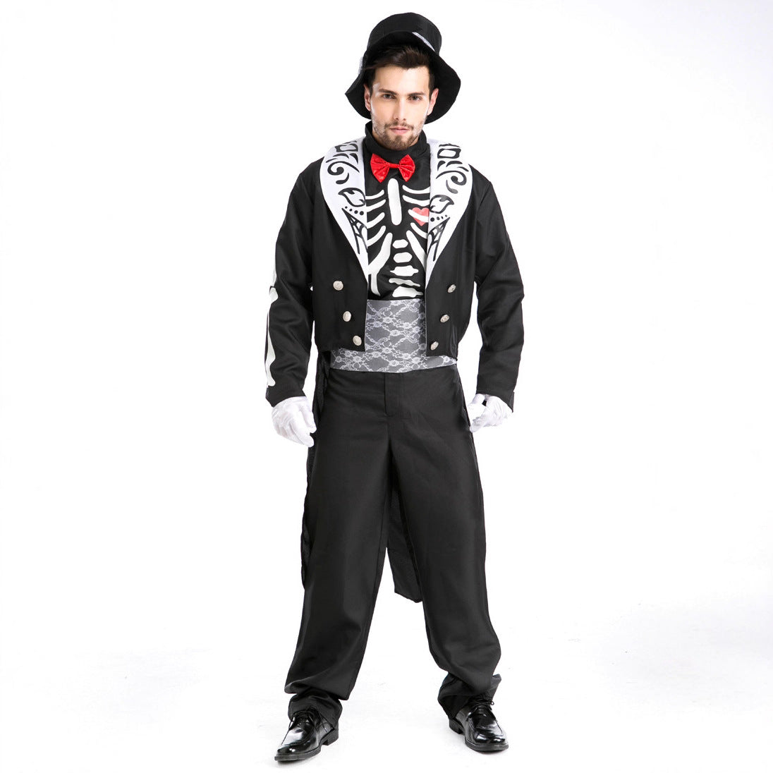 Halloween Zombie Bride Skeleton Costume Party Cosplay Wizard Men Women Couple Chaplin Role Play Costume