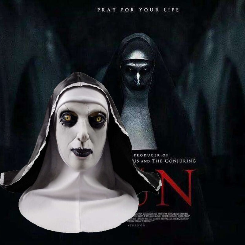 Soul Summoning 2 Sister Mask Halloween Horror Makeup Mask Trick Ghost Face Scary Latex Headcover