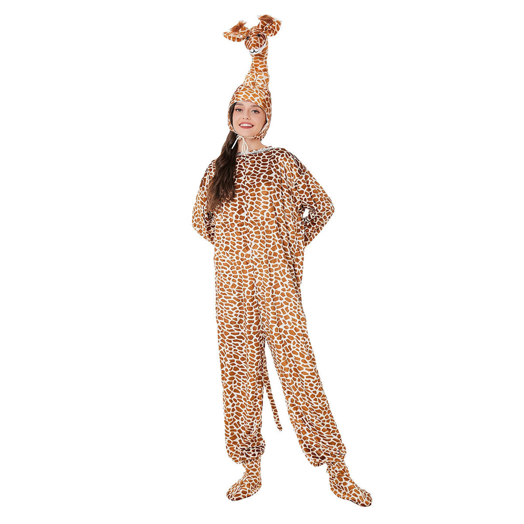Zhumilian Parent-Child Halloween Party Women's Animal Costume Adult Giraffe Performance Costume