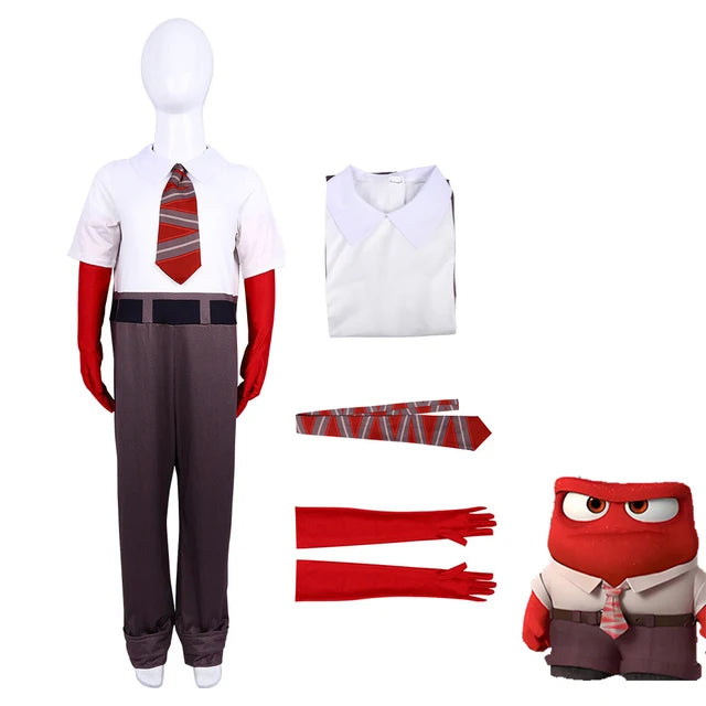 Inside Out 2 Cosplay  Anime Cartoon Character Joy Anxiety Costume For Adult Kids Halloween Dance wear Cosplay Costume Mask