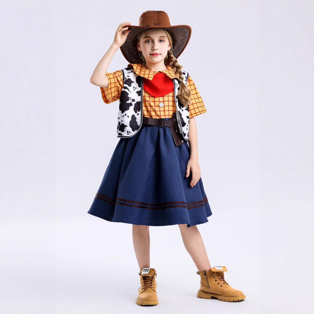 Copy of Children's Day Cosplay Woody Long Sleeve S Toy Story Character Stage Performance Costume