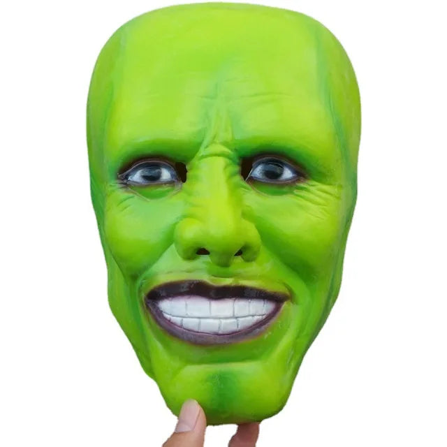 The Mask Cosplay Costume Halloween Jim Carrey Cosplay Uniform Anime Costumes Yellow Trench Hat Carnival Party Mask for Men