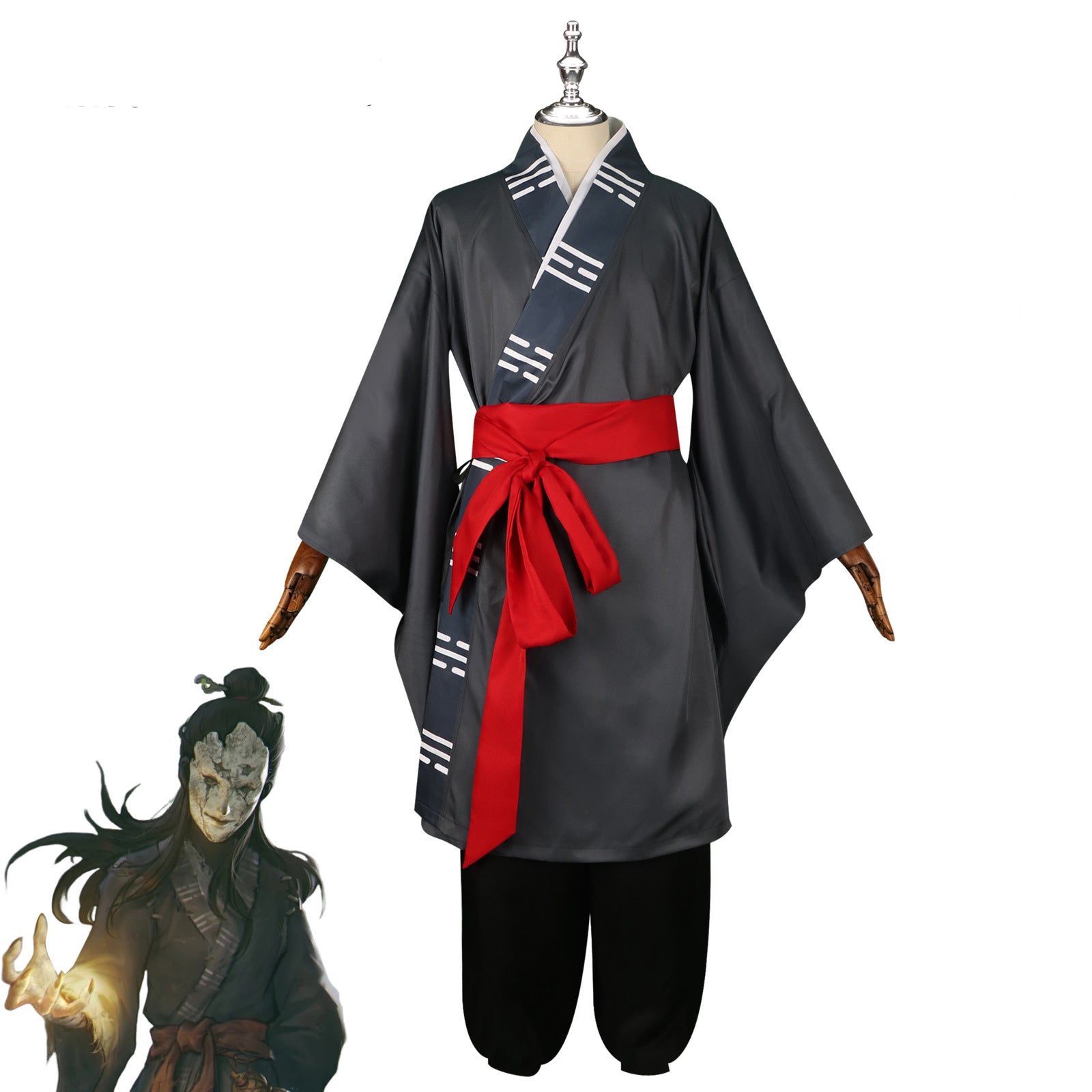 Black Myth Goku cosplay costume Mi Daoren game same style Taoist robe ancient style costume cosplay anime character costume