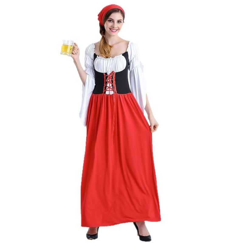 Copy of Halloween Oktoberfest Costume Dingdong Outfit Qingdao Beer Festival Costume Beer Girl Costume Stage Wear Drop Shipping