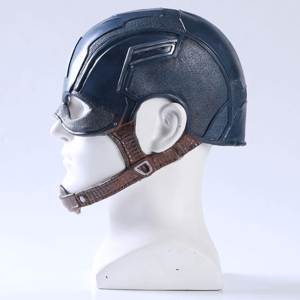 Captain America Cap Latex Simulation Cos Mask