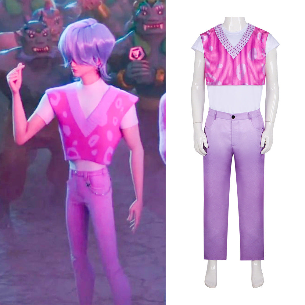 Demon Girls K-POP Cosplay Costume ABBY Boy Group Mister Demon Boy Group Stage Performance Cosplay Outfit
