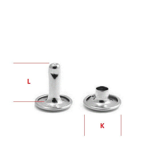 Hollow Rivet KØ9,2 x L11,5 mm Iron/Nickel