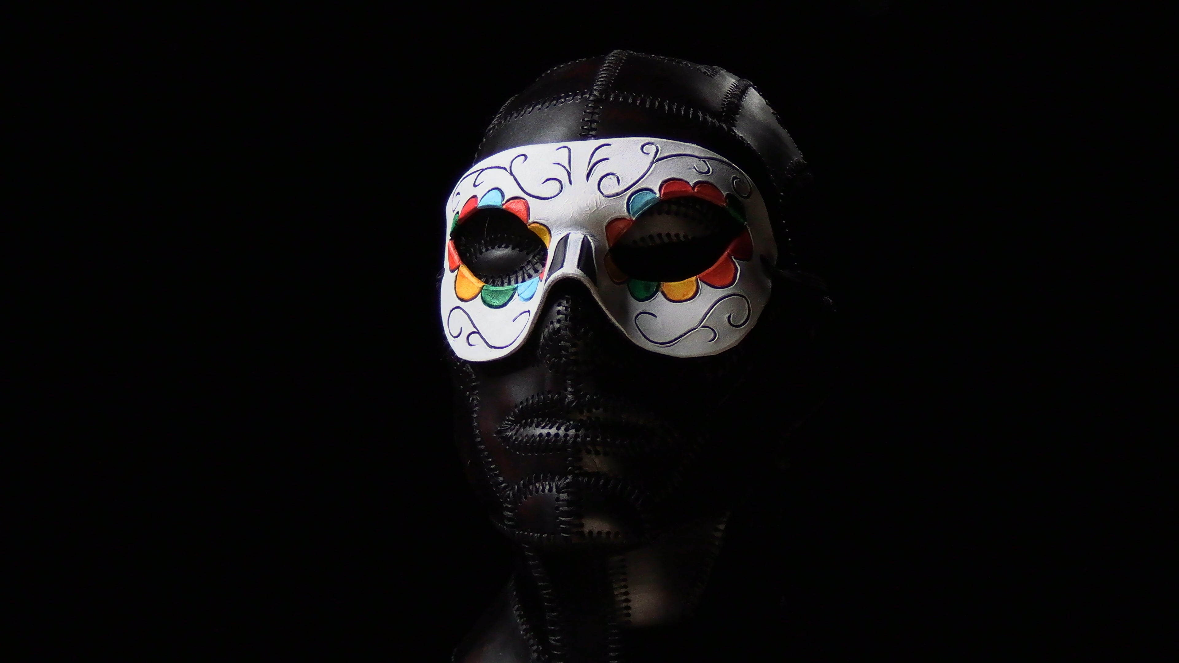 4-Pack Leather Masquerade Mask Printable Pattern Bundle
