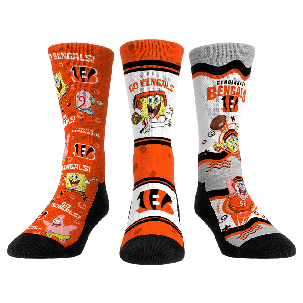 Cincinnati Bengals - SpongeBob SquarePants  - 3-Pack