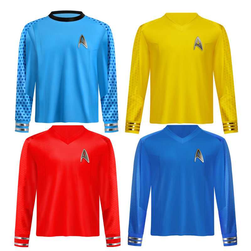 Star Trek cos costume bizarre new world yellow uniform cosplay cosplay Halloween performance costume
