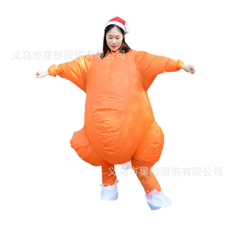 Cross-border Halloween performance inflatable costume American team clown party performance costume performance activity inflatable costume