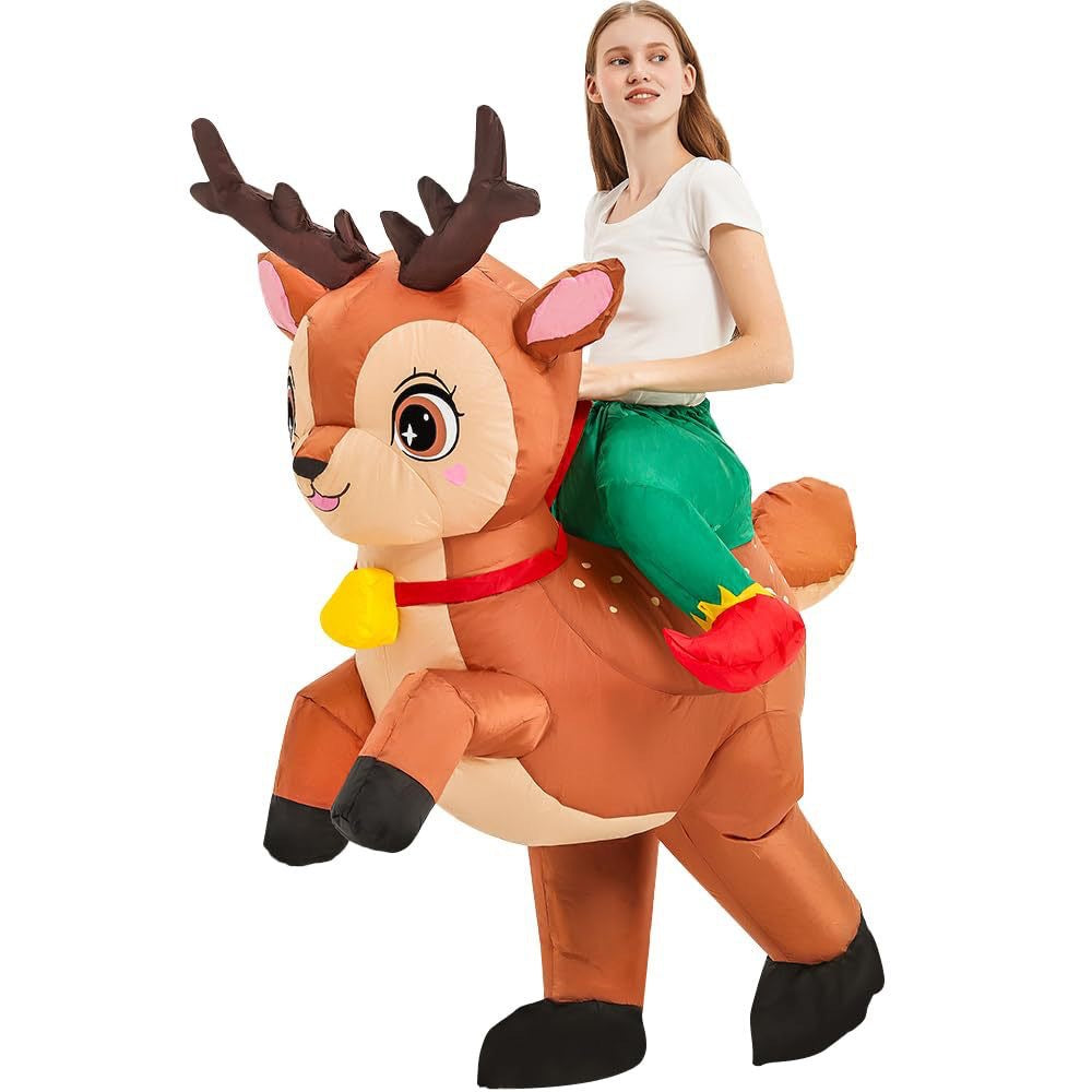 Christmas elk Gingerbread Man Costume party party stage atmosphere props Santa Claus inflatable costume