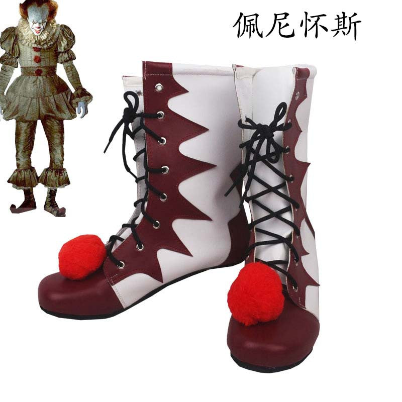 Pennywise Halloween horror clown cosplay shoes