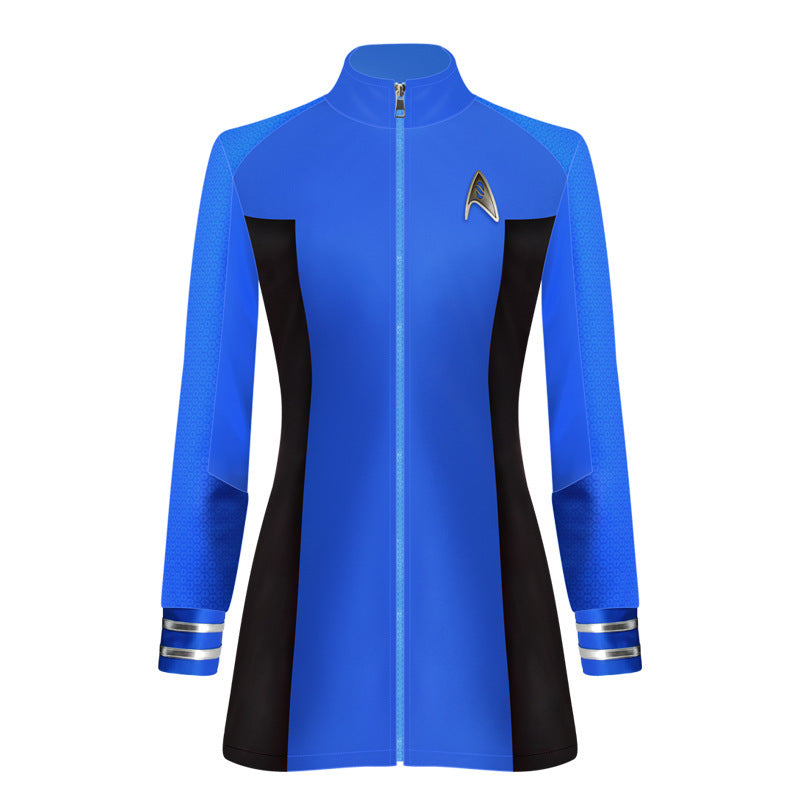 Star Trek cos costume bizarre new world yellow uniform cosplay cosplay Halloween performance costume
