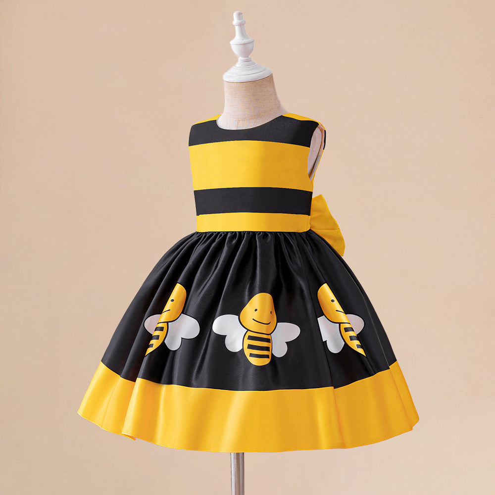 European and American new bee animal costume Halloween Children's cosplay costume stage performance pettiskirt
