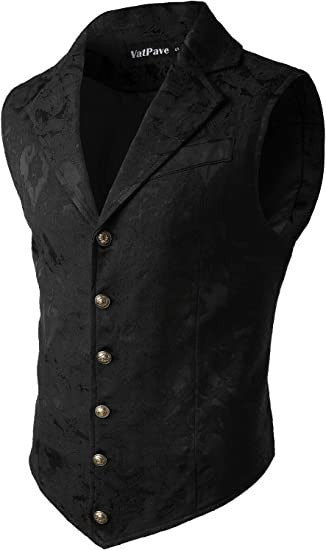 Amazon foreign trade new men's vest medieval costume retro Gothic formal dress vest Halloween costume