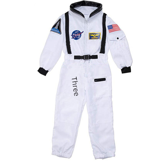 Halloween astronaut parent-child clothing children's outer space astronauts performance costume Amazon astronaut costume