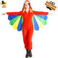 Halloween adult female funny animal parrot jumpsuit costume cosplay stage parrot props costume