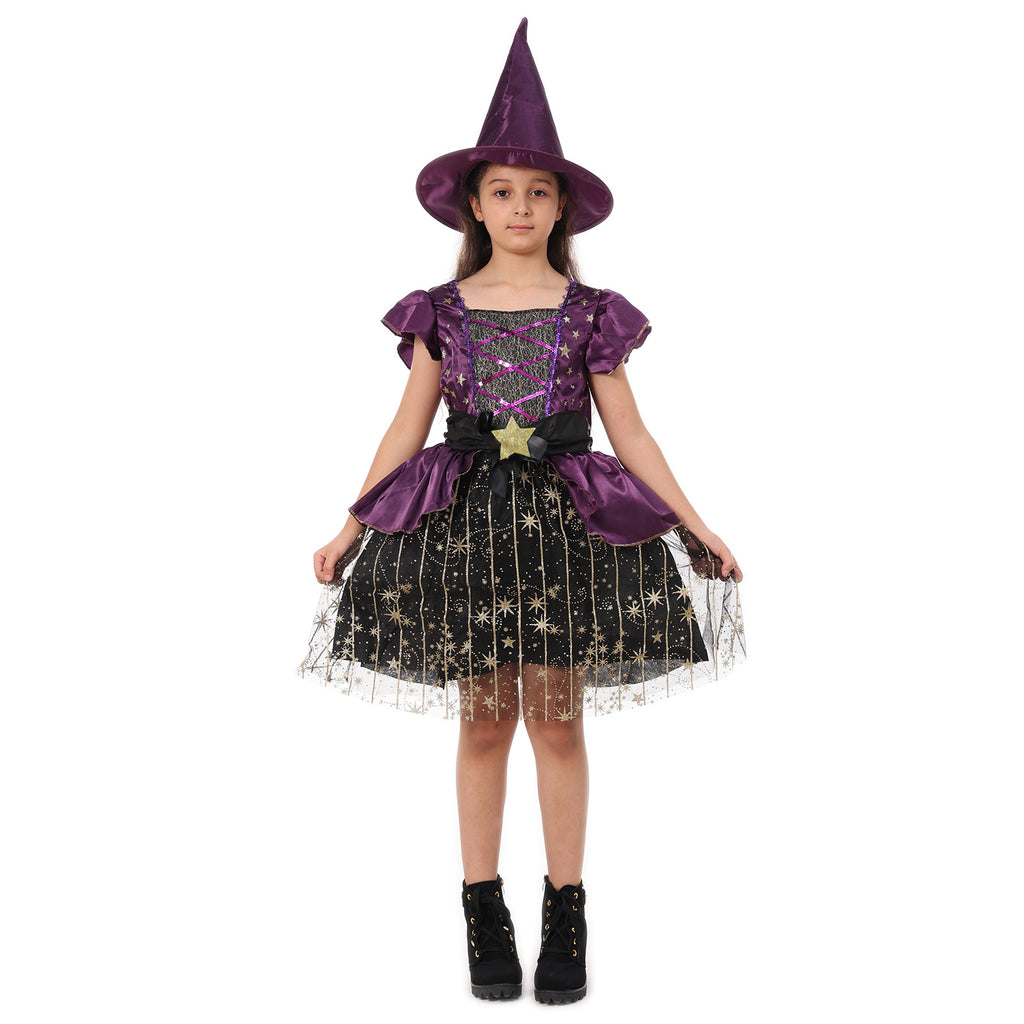 Amazon wish cross-border supply Halloween costume little witch performance set Halloween witch costume