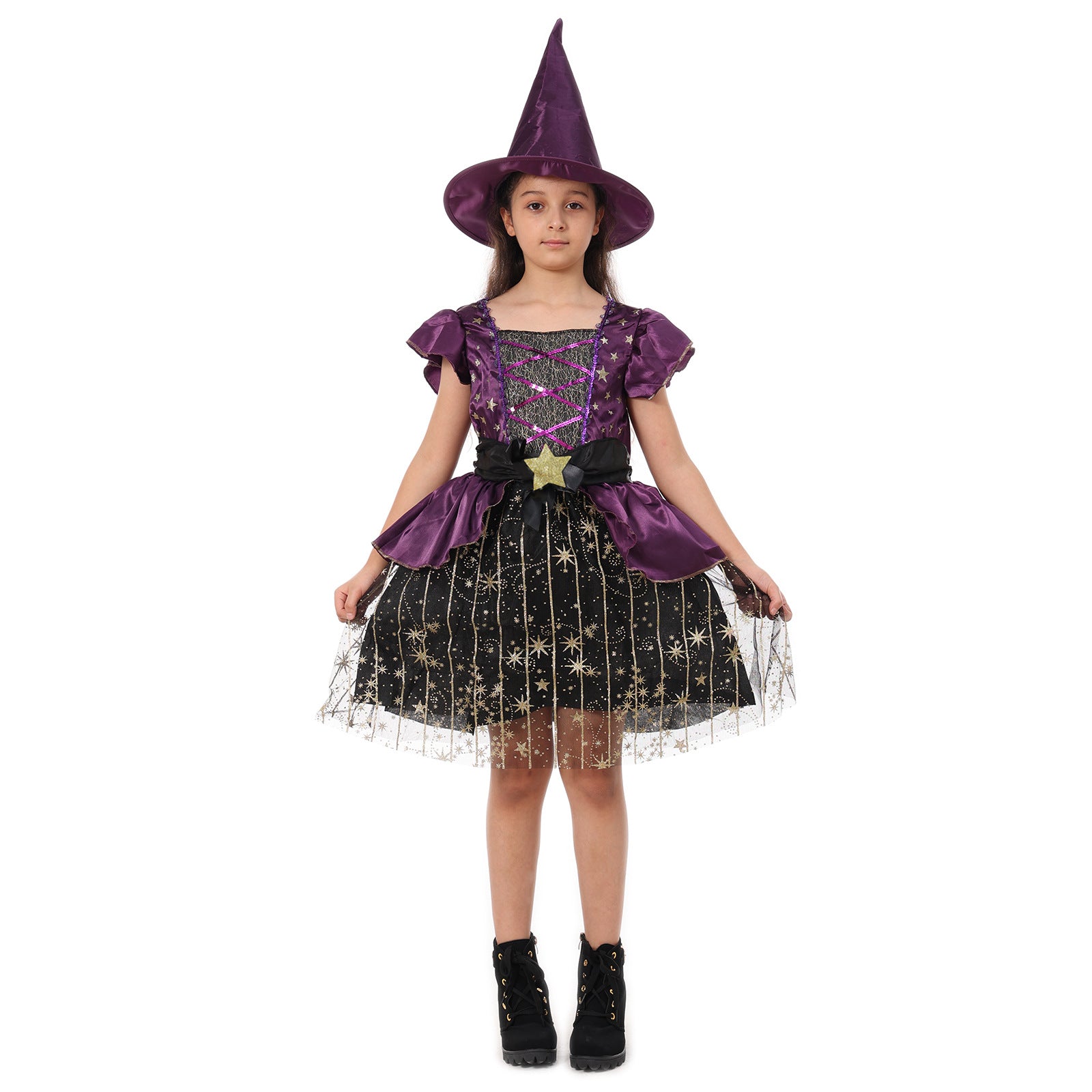 Amazon wish cross-border supply Halloween costume little witch performance set Halloween witch costume
