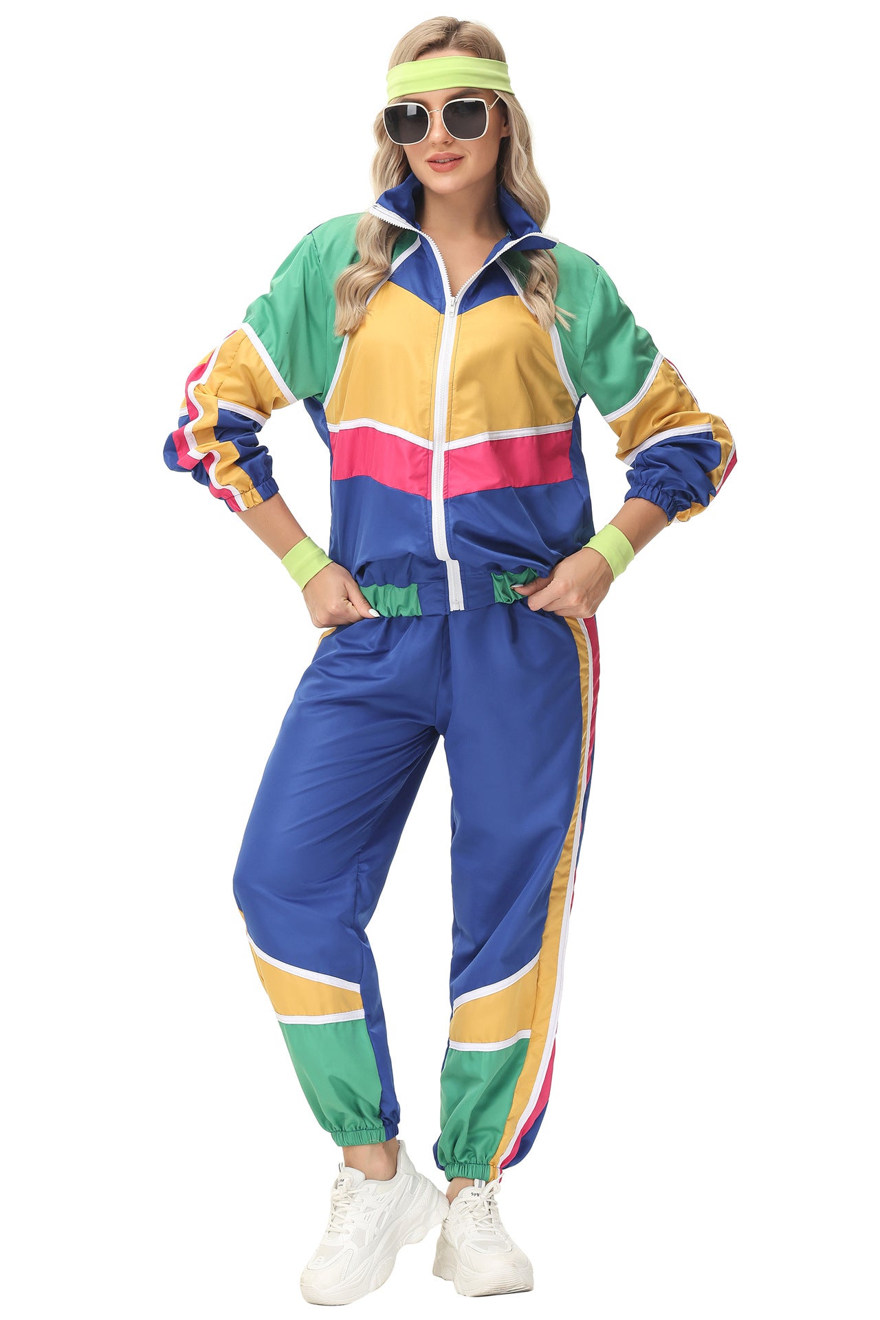 disco costume disco Amazon adult men's and women's performance costume hippie rock dance sports hip-hop costume