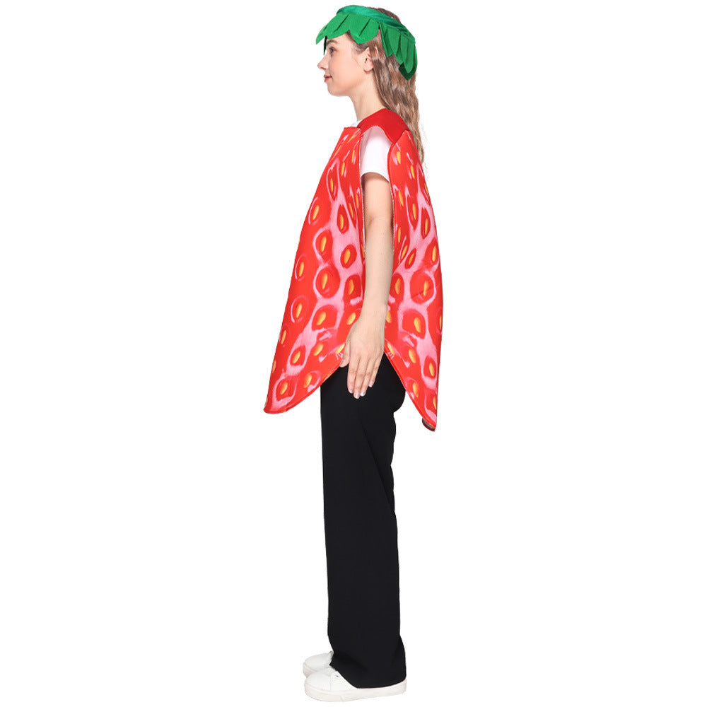 Halloween new party costume fun fruit series role play adult strawberry cosplay costume