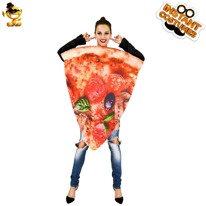 Couple pizza slice costume cosplay clothes Carnival spoof costume stage costume performance costume and accessories