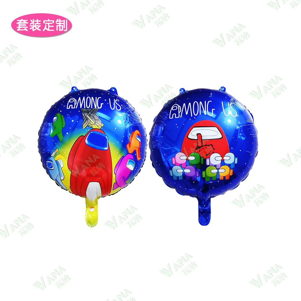 Avengers aluminum balloon Iron Man Spider-Man Superman Hulk Ant Man Captain America Falcon cross border