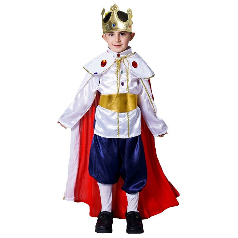 Halloween children Boy European king cosplay costume masquerade show costume King performance costume