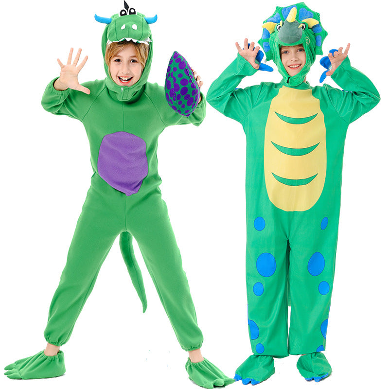 Cross-border Halloween children dinosaur costume cartoon animal dinosaur one-piece costume party stage costume