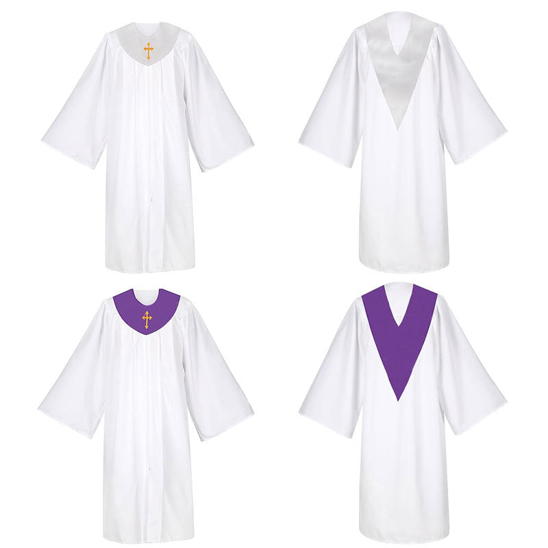 Amazon clergy costume priest cos costume baptism robe men and women priest costume choir costumes