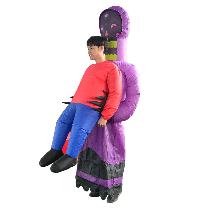 Factory Halloween ghost hugging inflatable costume alien ET props inflatable costume walking performance costume