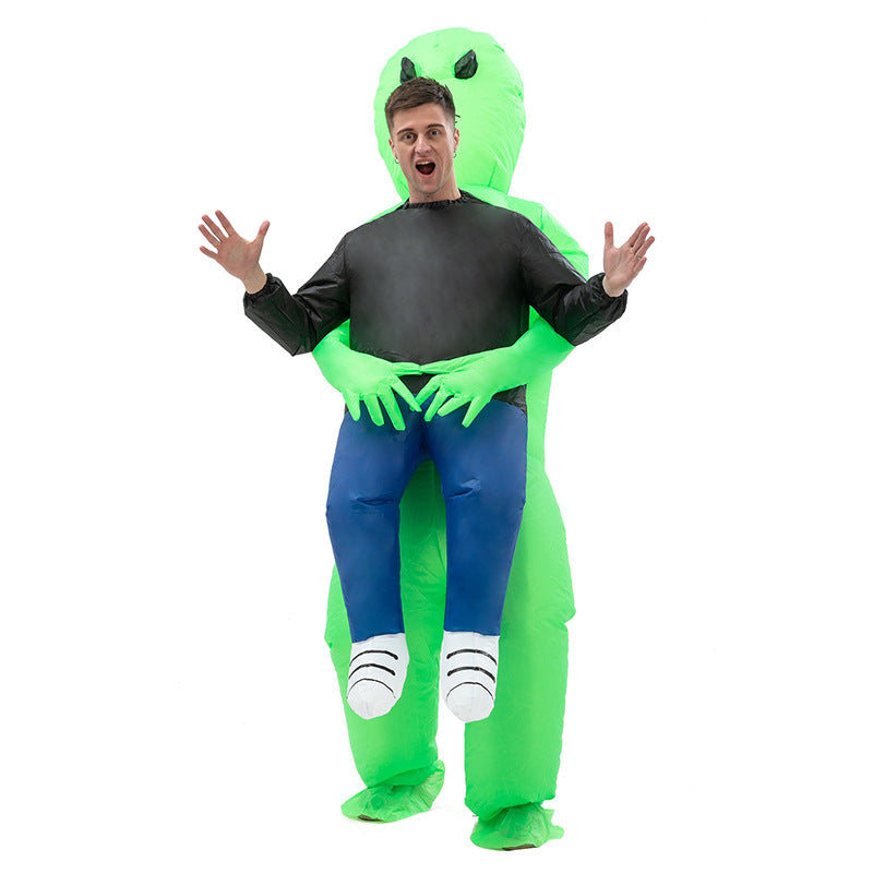 Factory Halloween ghost hugging inflatable costume alien ET props inflatable costume walking performance costume