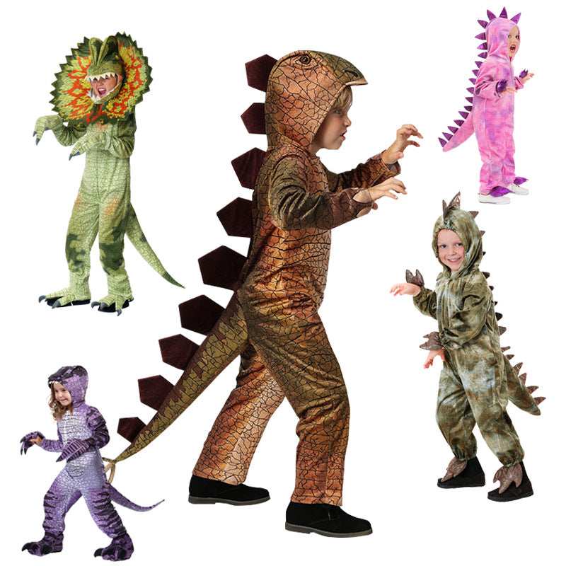 Exclusive for cross-border Halloween children dinosaur performance costume Amazon Stegosaurus cosplay costume