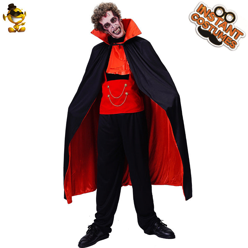 Halloween adult men horror bat vampire costume big male vampire role play stage costume