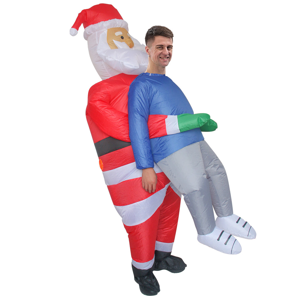 Halloween Santa Claus clothes snowman riding elk inflatable clothing Carnival cloth Christmas tree gingerbread man costume