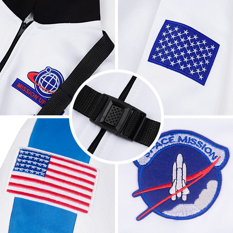 Sports children's space suit space suit professional cos costume pilot uniform performance costume role-playing costume