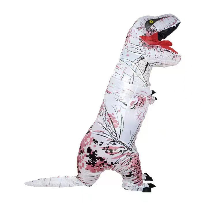 Halloween costume ribs Tyrannosaurus inflatable clothing stage dress up black and white zombie Tyrannosaurus inflatable clothing performance clothing