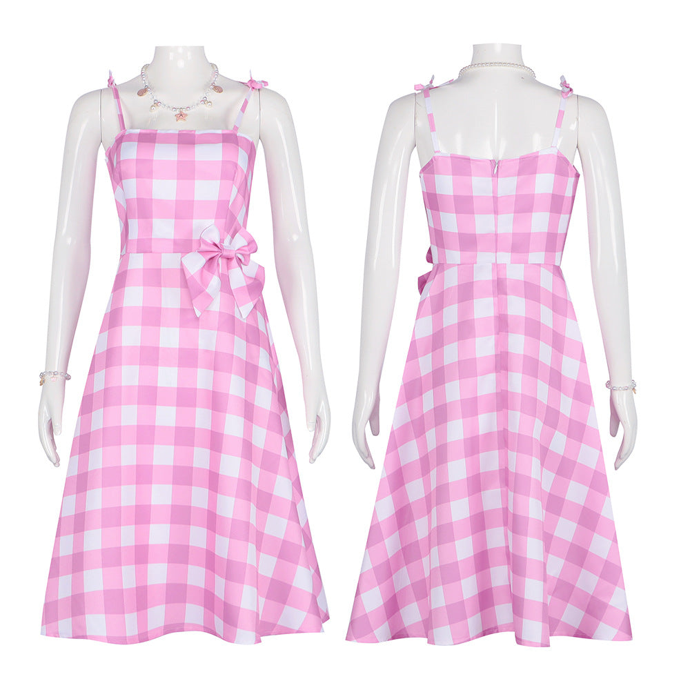 Movie Barbie cos costume Barbie same style popular film and television role-playing costume full series suit products in stock New