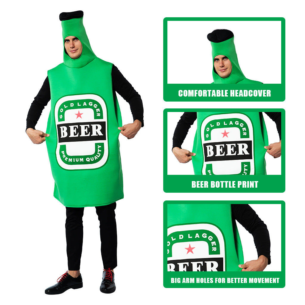 In stock Halloween new beer cosplay clothes Adult Costume Party campus performance costume fun stage costume