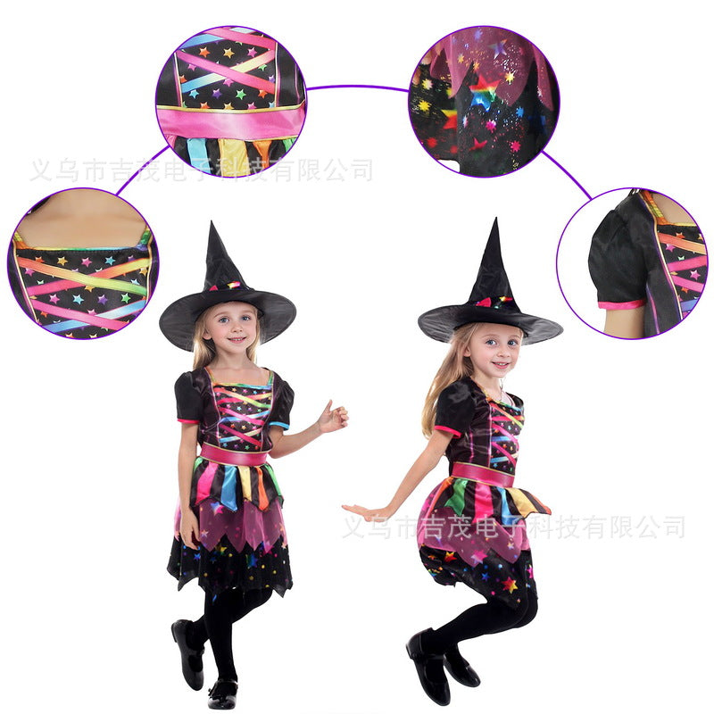 Cross-border new arrival children's Halloween costume cosplay cute pumpkin costume performance costume baby animal romper
