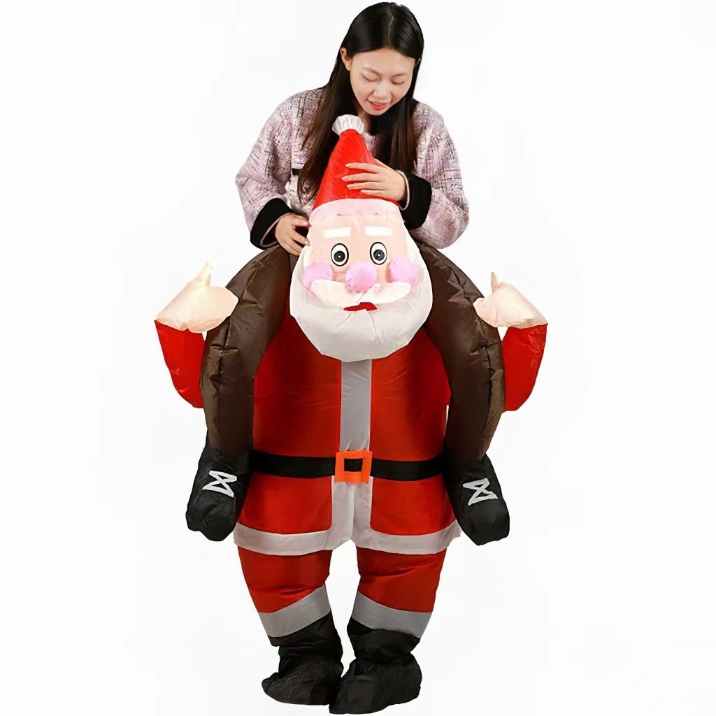 Christmas elk Gingerbread Man Costume party party stage atmosphere props Santa Claus inflatable costume