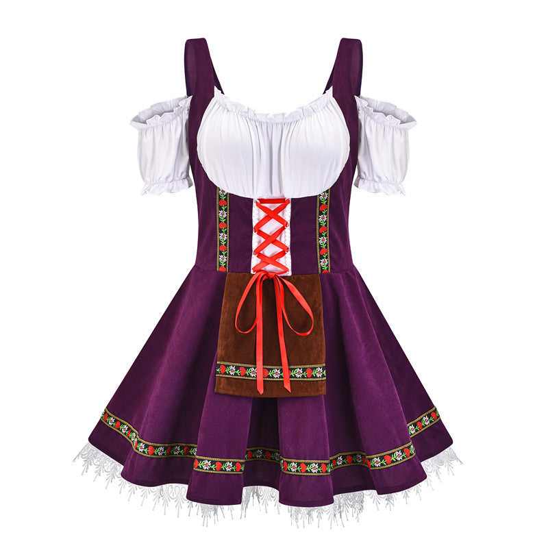 Germany Munich plus-sized beer costume Halloween bar girl dress stage costume maid costume